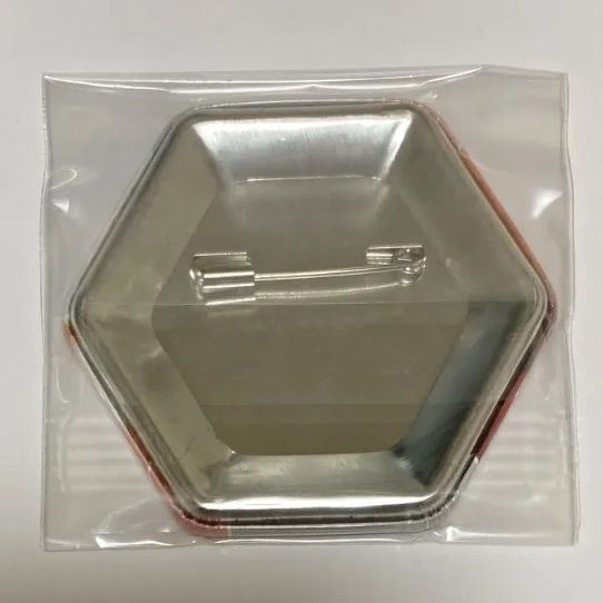忍野扇　六角缶バッジ 物語シリーズ 六角形缶バッジ 忍野扇 - メルカリ