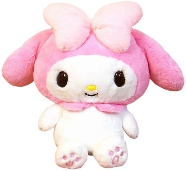 【送料無料】ナカジマコーポレーション ほわほわ マイメロディ L ピンク 43cm×52cm×28cm Sanrio My Melody ぬいぐるみ 143051-20
