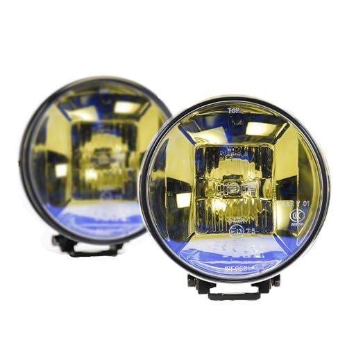 IPF フォグランプ ハロゲン H3 丸形 直径166mm イエロー 12V用 2個