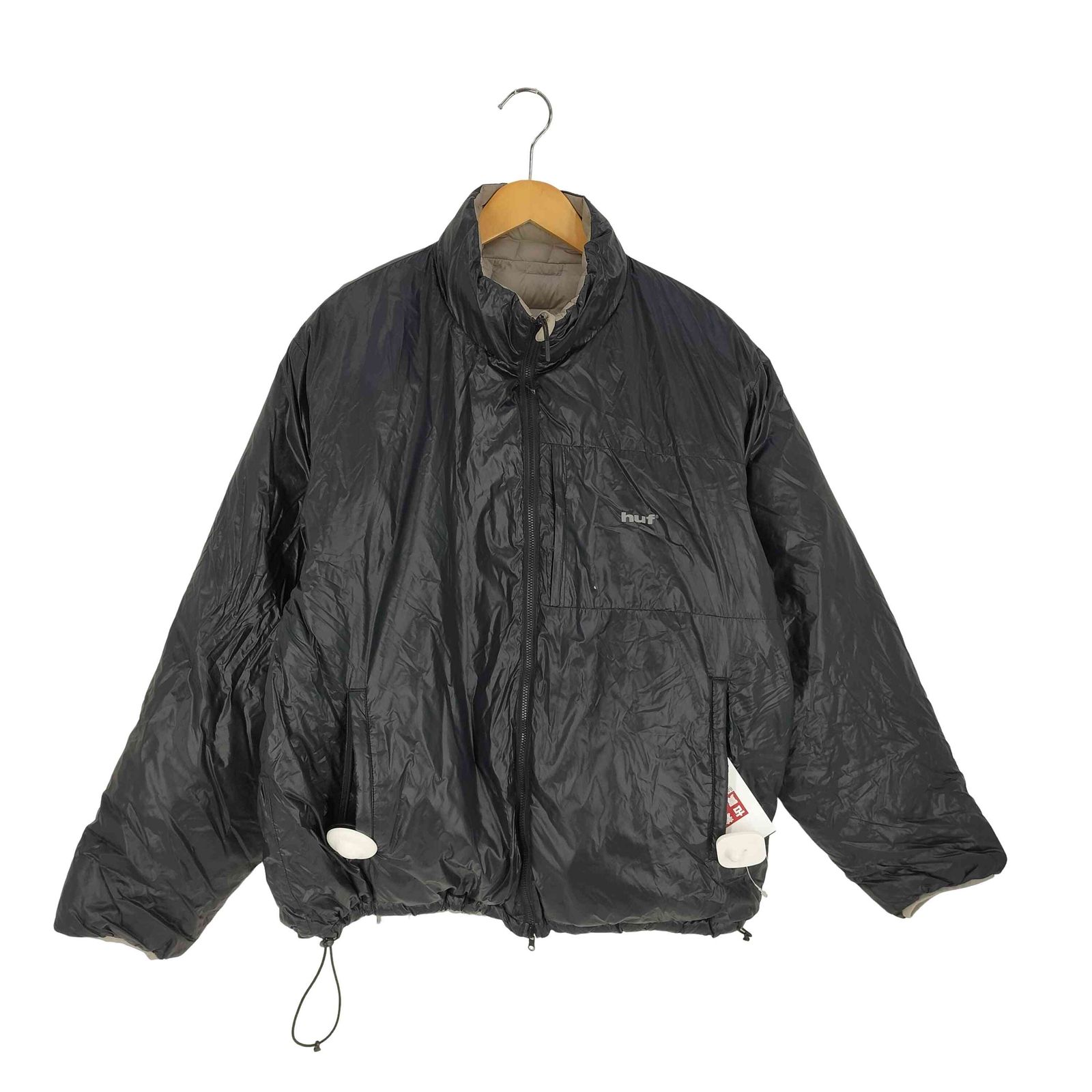 ハフ HUF CASCADE PACKABLE HOODED DOWN JACKET STONE ダウン 