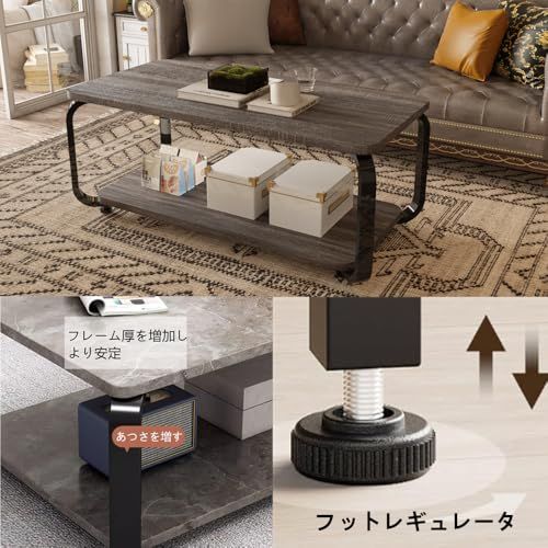 オシャレなローテーブル Amazon.co.jp: lushroom センターテーブル モダン 正方形 ブラック 80