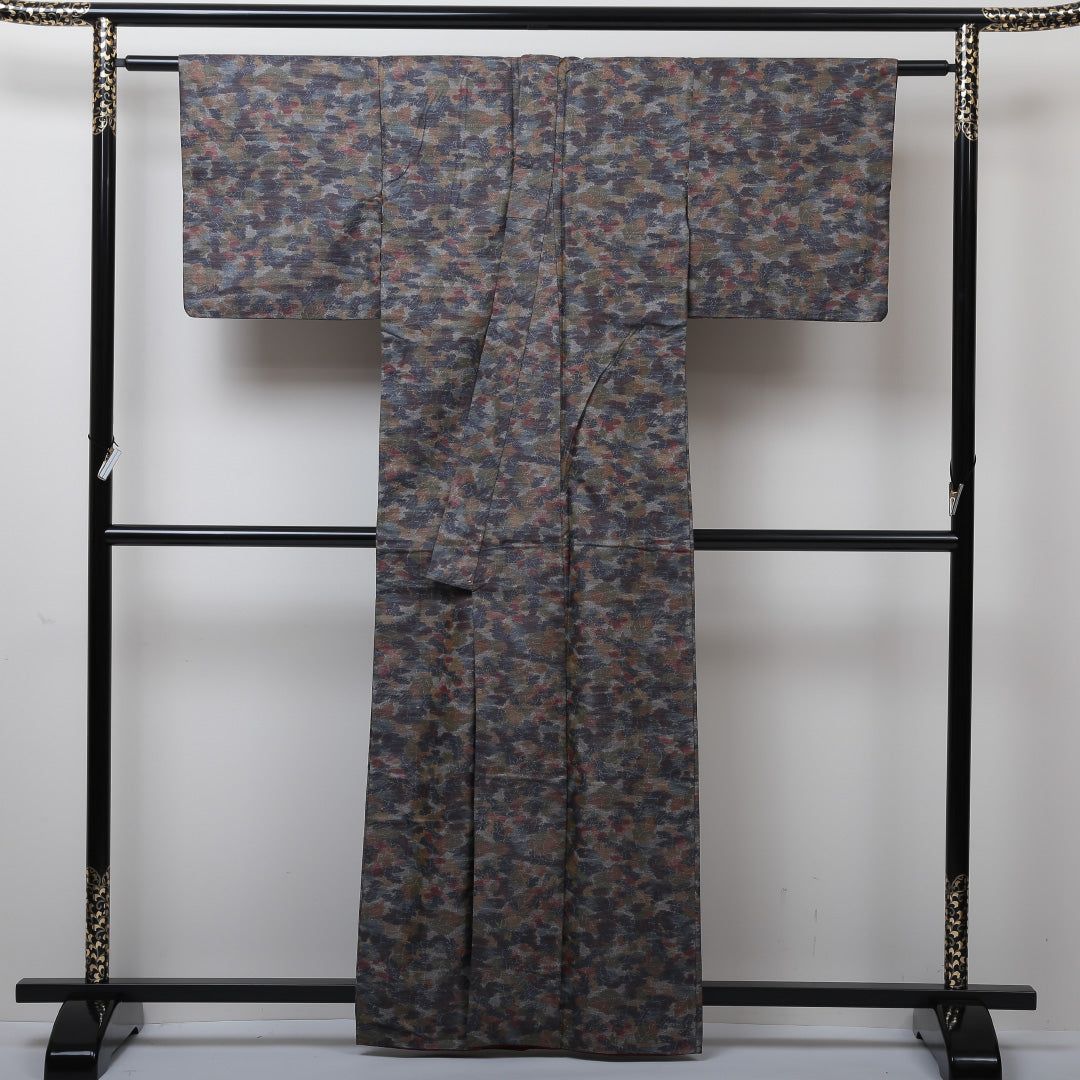 紬 身丈168cm 裄丈68cm 正絹 袷 バチ衿  KI202502-0002 着物 Kimono – 一六八堂 irohado