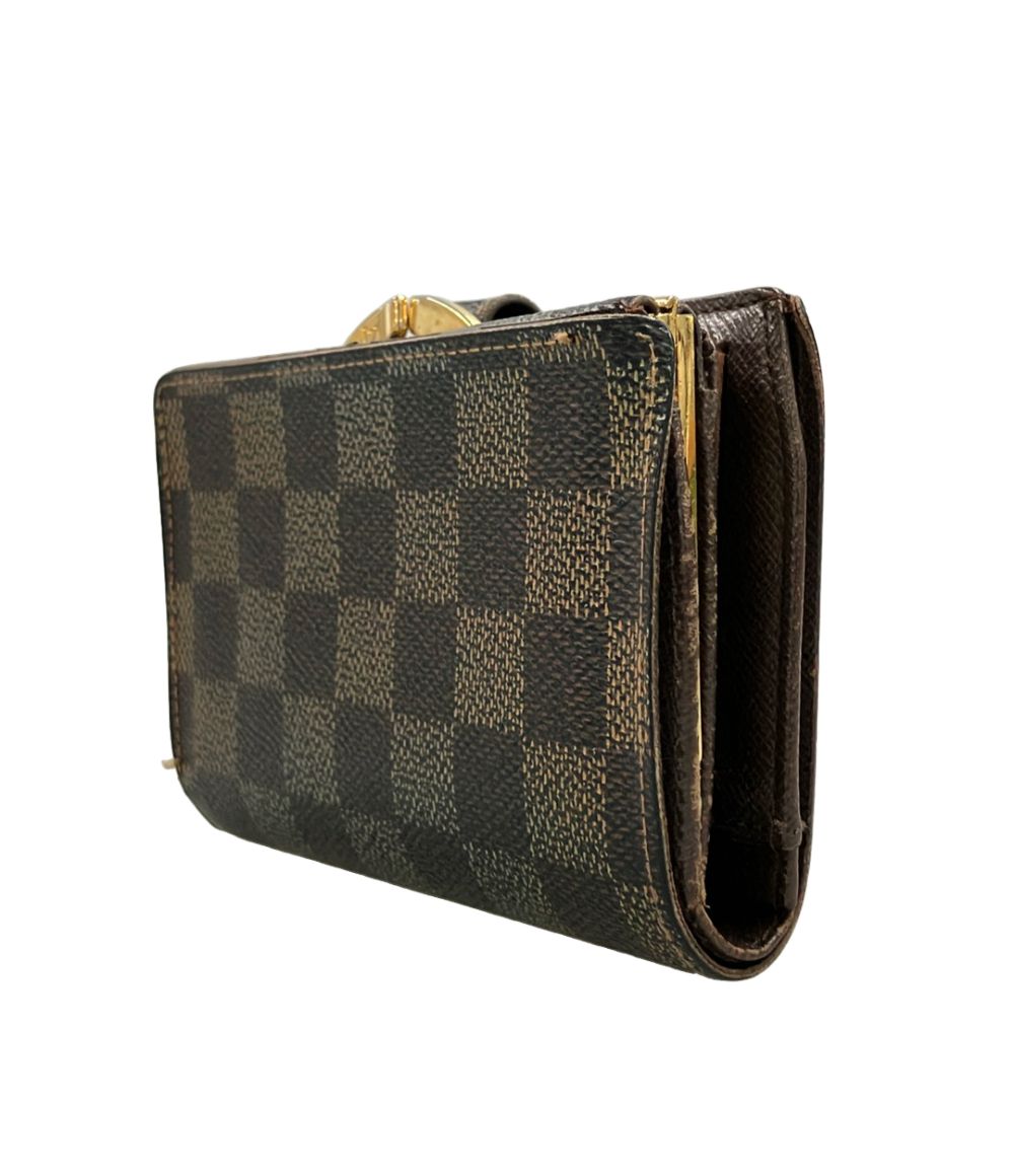 LOUIS VUITTON(ルイヴィトン) 2つ折り財布 ダミエ ポルトフォイユヴィエノワ N61674 エベヌ ルイ・ヴィトン 二つ折り財布 ポルトフォイユ ヴィエノワ ダミエ