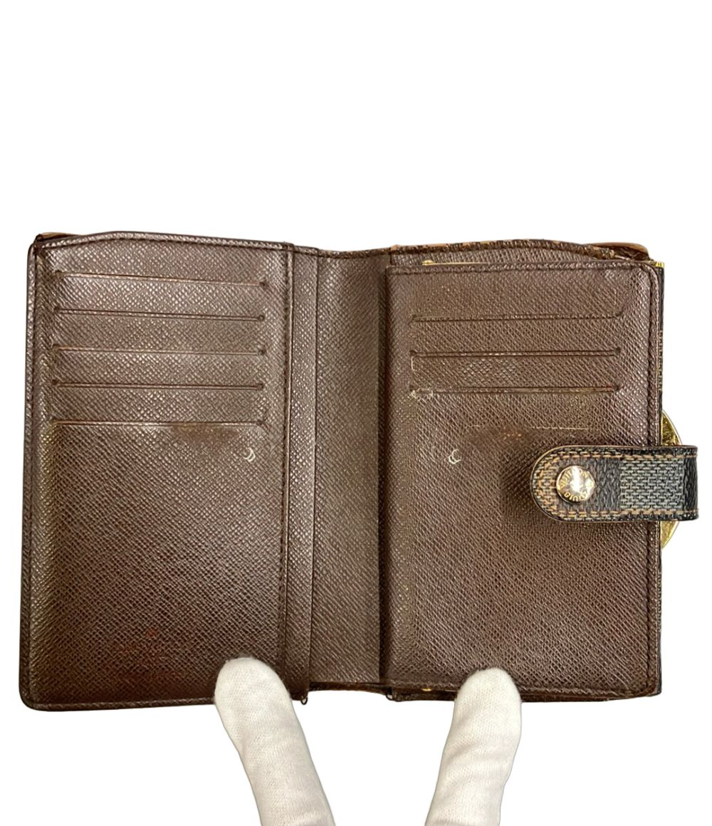 LOUIS VUITTON(ルイヴィトン) 2つ折り財布 ダミエ ポルトフォイユ・ヴィエノワ N61674 エベヌ 楽天市場】【財布】LOUIS VUITTON ルイ ヴィトン ダミエ