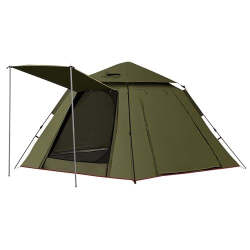 DesertFox テント ワンタッチ 3-4人/4-6人用 4000mm耐水圧 テント 前室