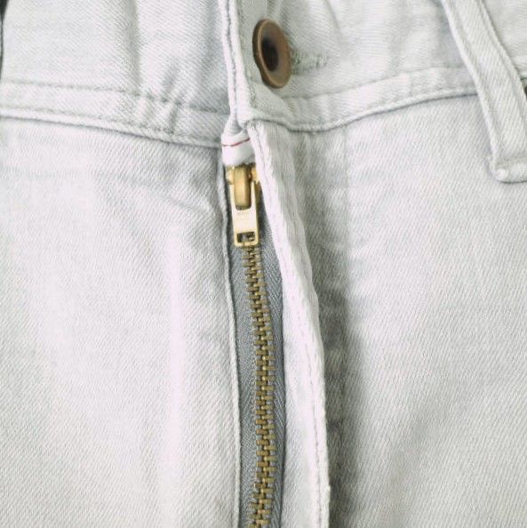 e JEANS イージーンズ 日本製 BOYFRIEND TAPERED 岡山児島 クラッシュ加工 ストレッチスリムテーパードデニムパンツ e-L805-065 23inch(0) Azure Gray ジップフライ ジーンズ 定価36,300円 ボトムス【新古品】【中古】【e JEANS】 新品 e JEANS イージーンズ 日本製 TAPERED 岡山児島 クラッシュ加工