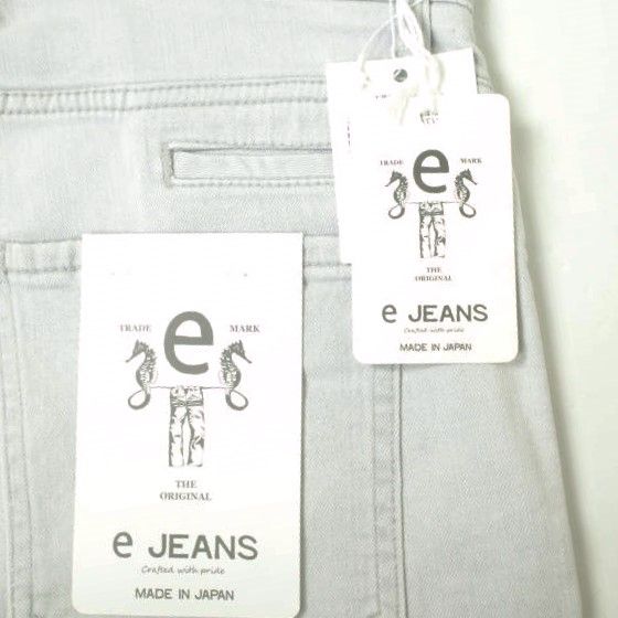 e JEANS イージーンズ 日本製 岡山児島 ストレッチテーパードホワイトデニムパンツ e-L805 26inch(3) WHITE ジップフライ ジーンズ ボトムス【新古品】【中古】【e JEANS】 楽天市場】e JEANS イージーンズ 日本製 岡山児島 ストレッチ