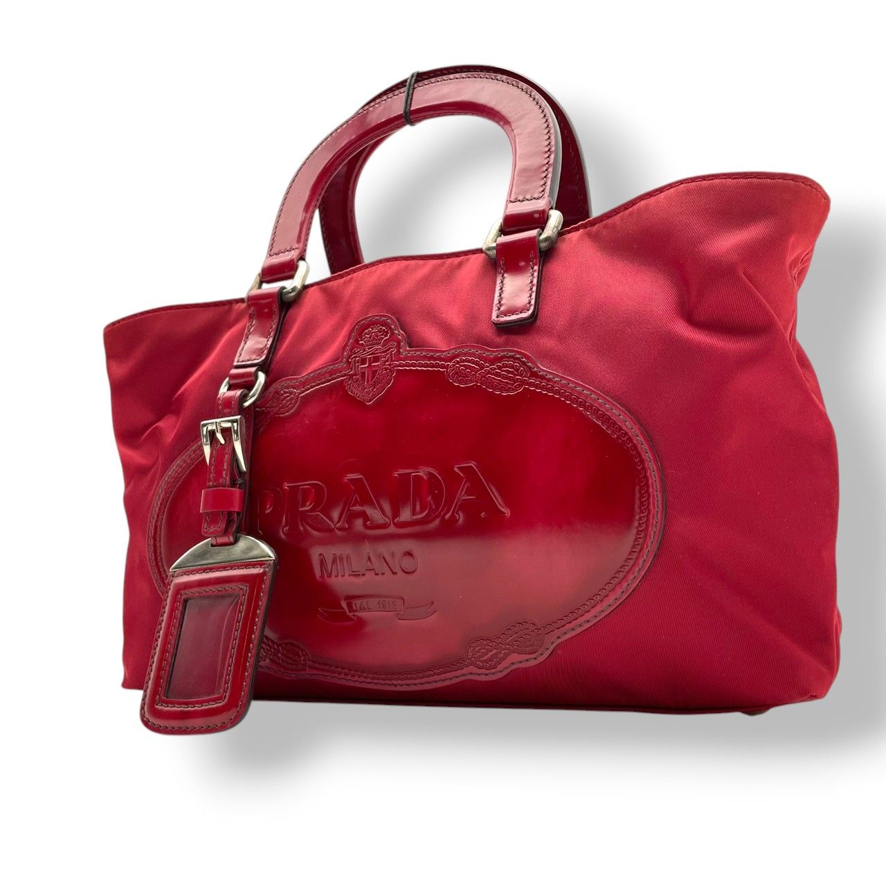 店舗 日本 PRADA ハンドバッグ トートバッグ ナイロン 三角ロゴ ロゴ 