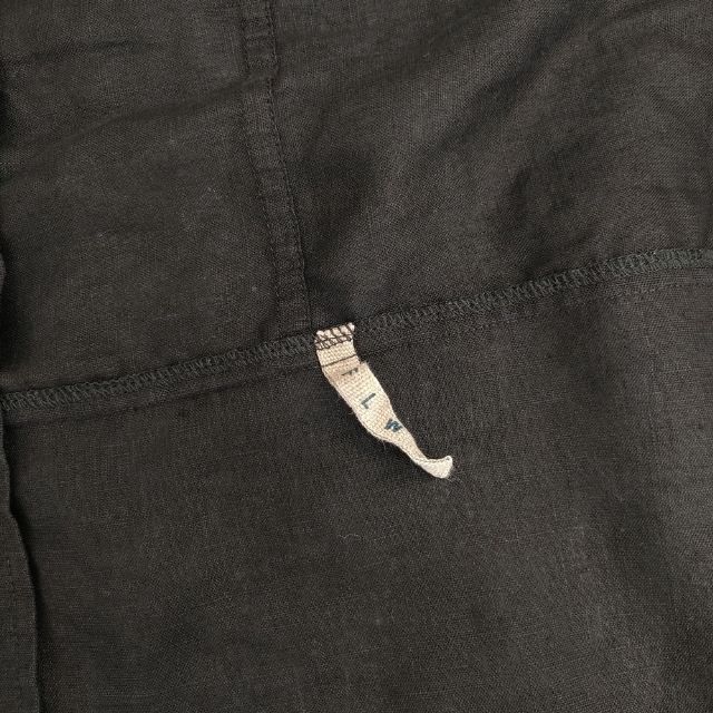 fog linen work リトアニア製 リネン 羽織 ジャケット カーディガン ブラック レディース フォグリネンワーク【中古】6-0405M∞ fog linen work リトアニア製 リネン 羽織 ジャケット カーディガン