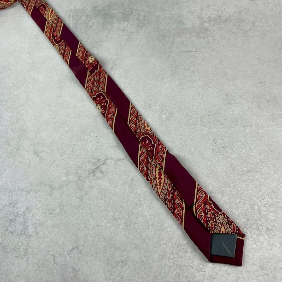 Yohji Yamamoto A tie JR Paisley silk red - メルカリ