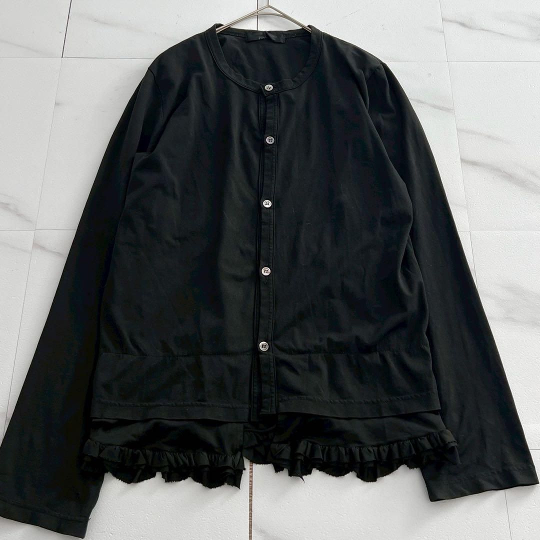 COMME des GARCONS cardigan frill Black - メルカリ