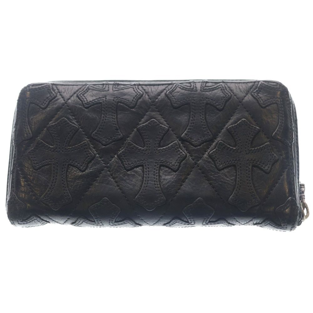 CHROME HEARTS (クロムハーツ) REC F ZIP QUILTED WALLET キルティング CHROME HEARTS (クロムハーツ) REC F ZIP QUILTED WALLET キルティング