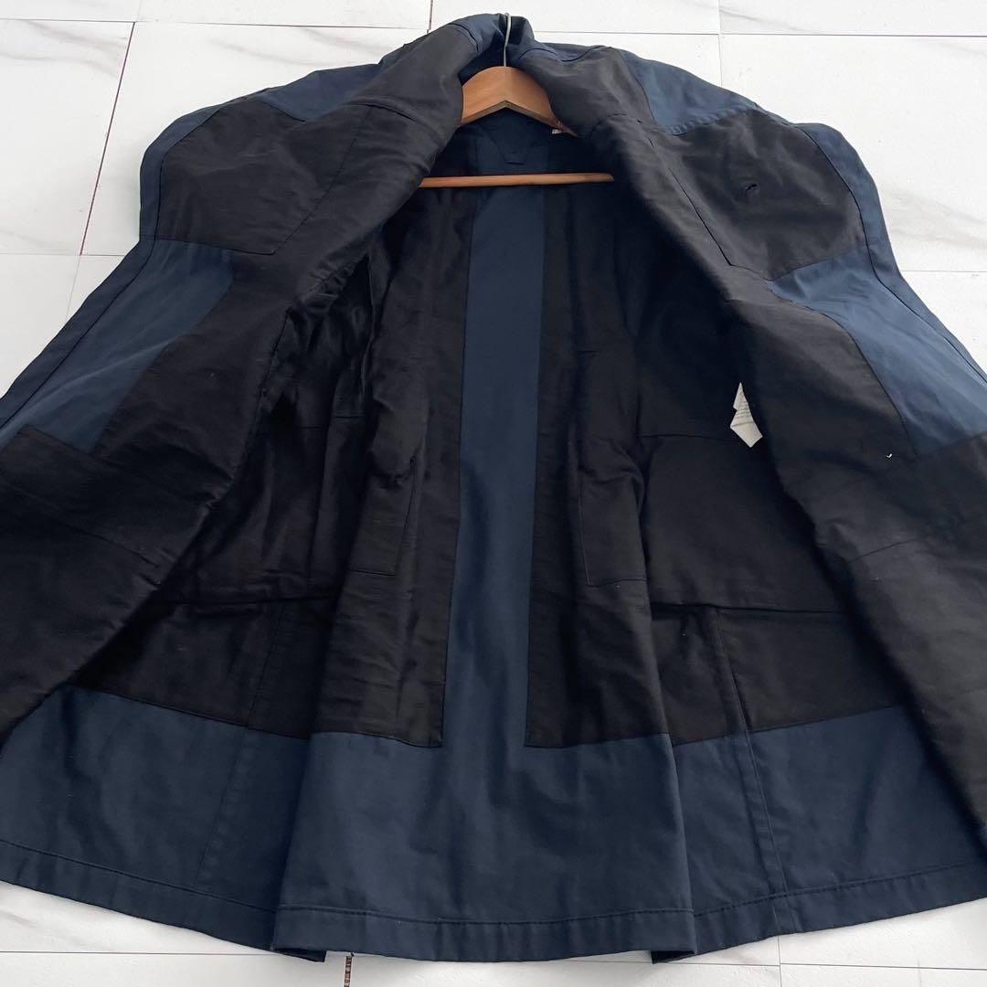 09AW COMME des GARCONS long jacket navy - メルカリ