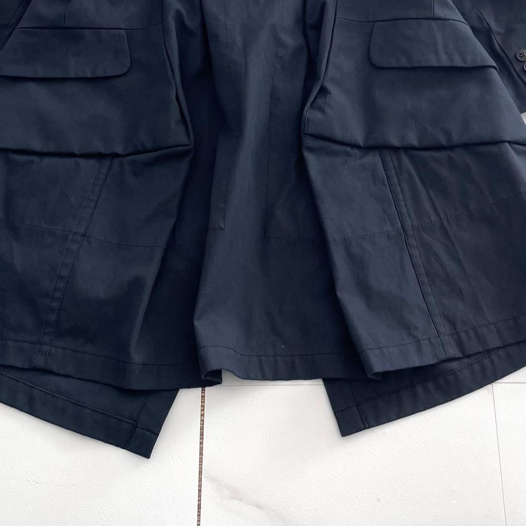 09AW COMME des GARCONS long jacket navy - メルカリ