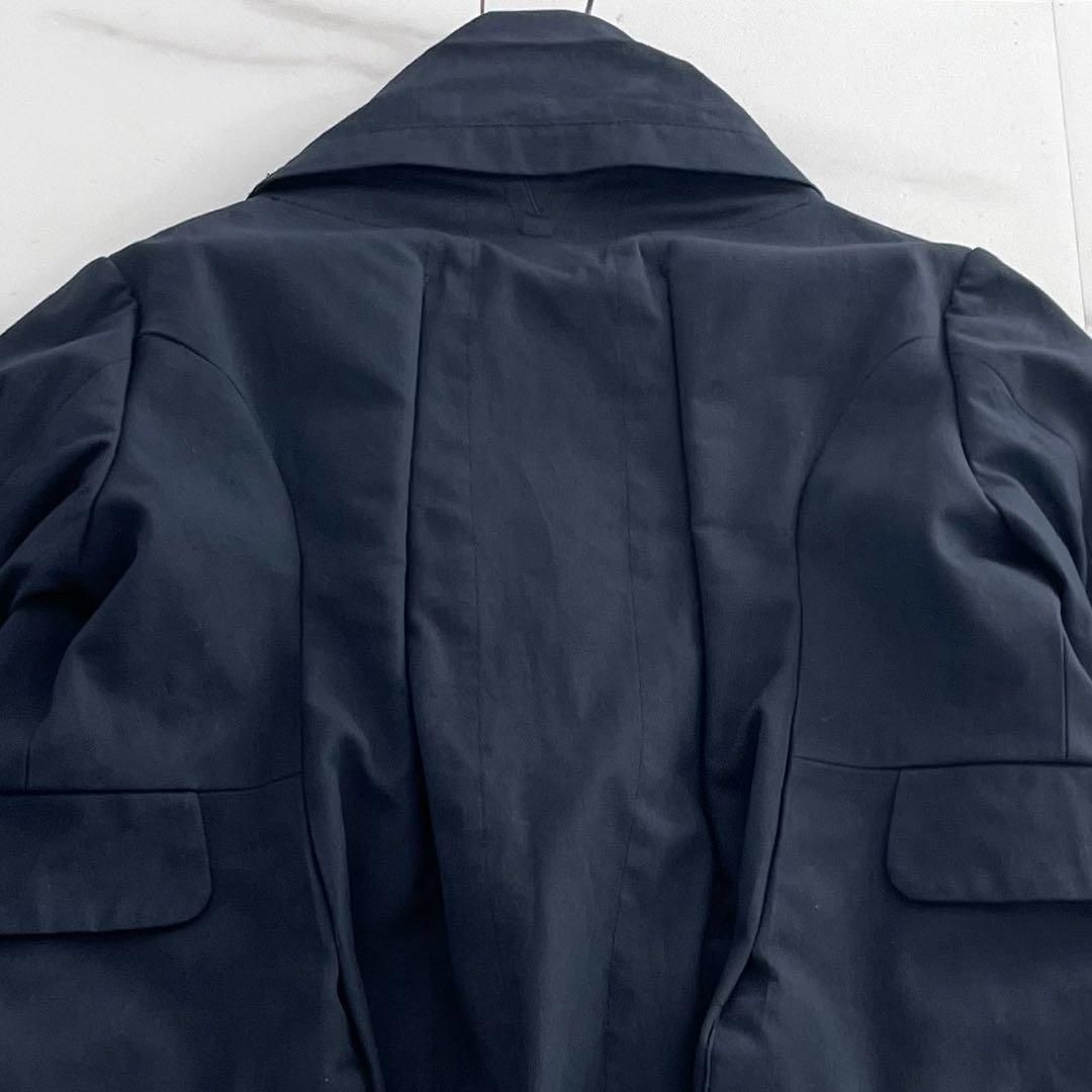 09AW COMME des GARCONS long jacket navy - メルカリ