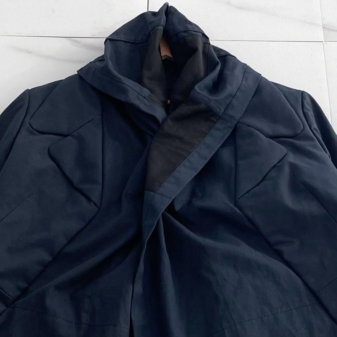 09AW COMME des GARCONS long jacket navy - メルカリ