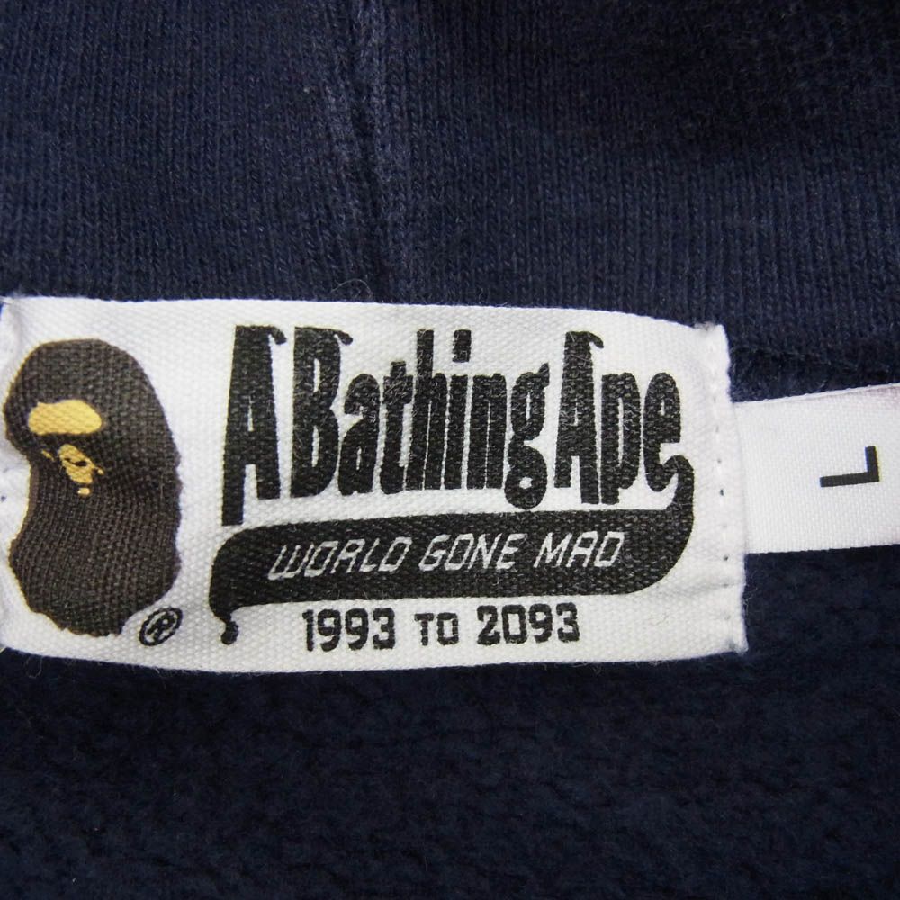 A BATHING APE アベイシングエイプ 001ZPE701007X ワッペン付き 裏起毛 