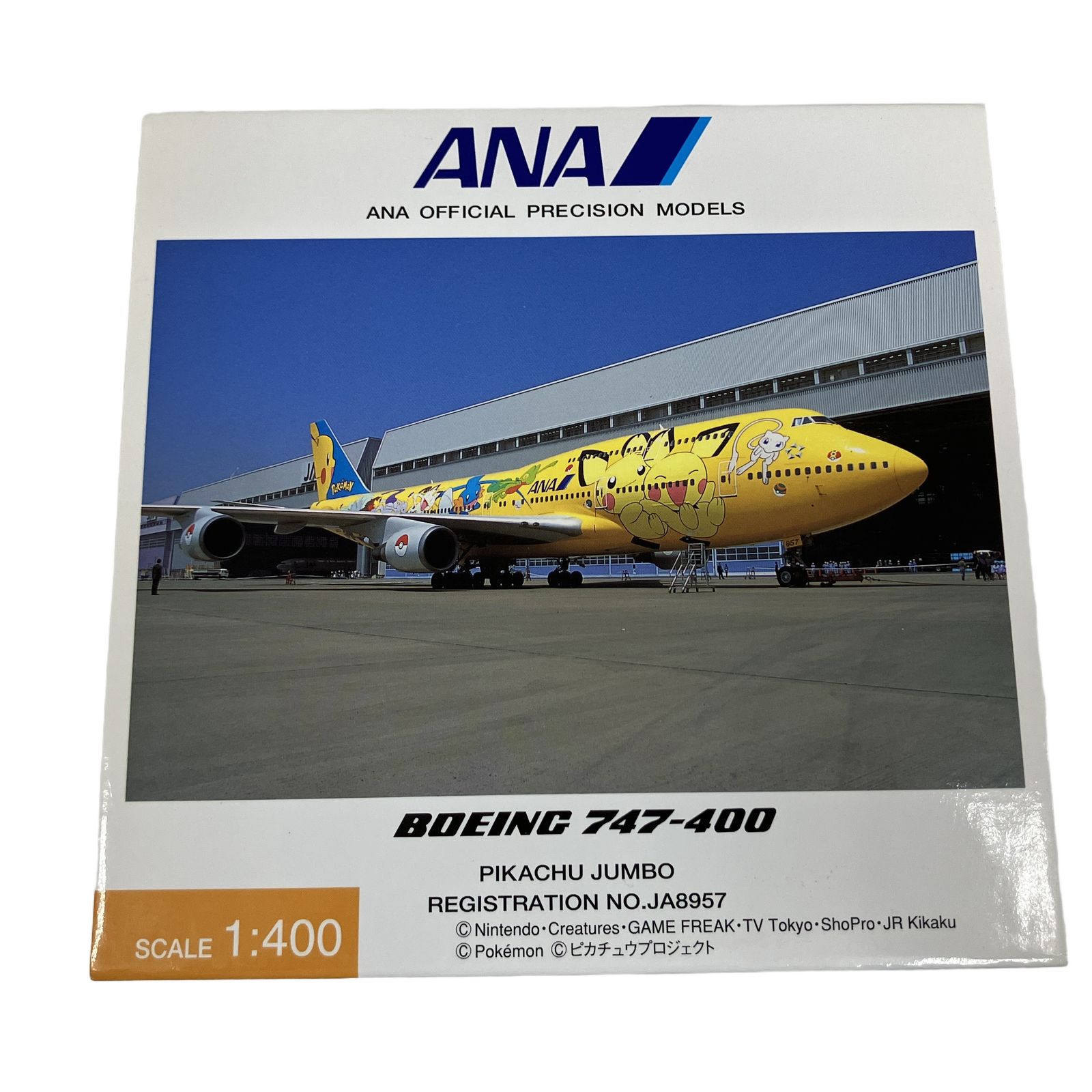 ANA BOEING 747-400 NH40010 JA8957 1/400 PIKACHU JUMBO ピカチュウ