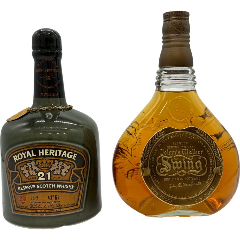 ジョニーウォッカ　古酒　2本セット 2本】ジョニーウォーカー 21年 陶器ボトル 古酒 - メルカリ
