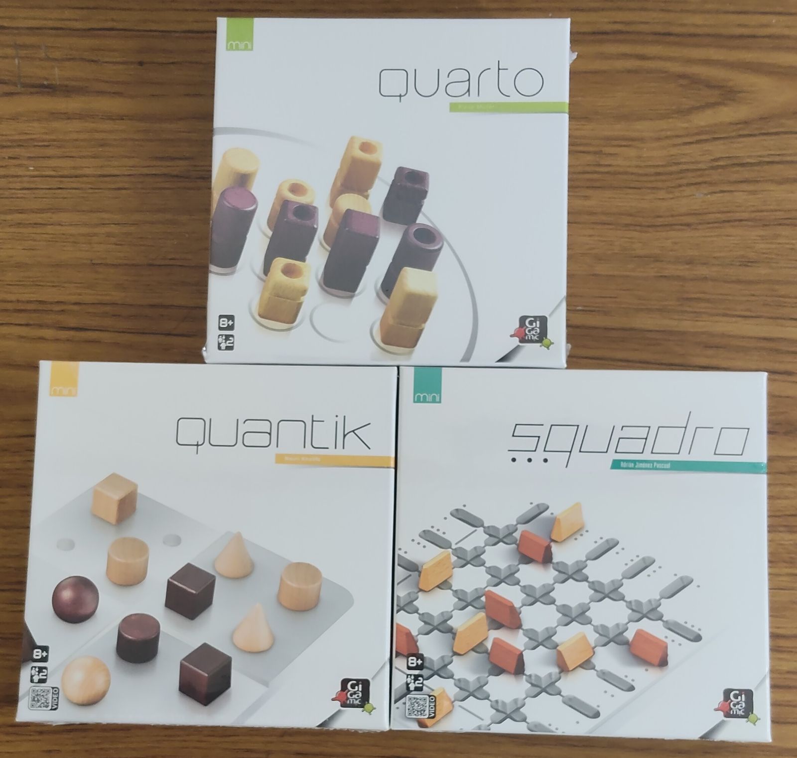 新品] ギガミック ボードゲーム 2個セット（クアルトmini、スクアドロ 