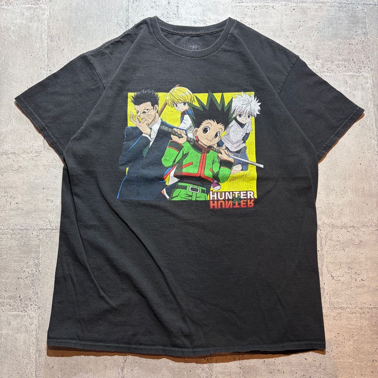 O-1426 アニメ HUNTER×HUNTER ハンターハンター グラフィックプリントアニメTシャツ サイズL