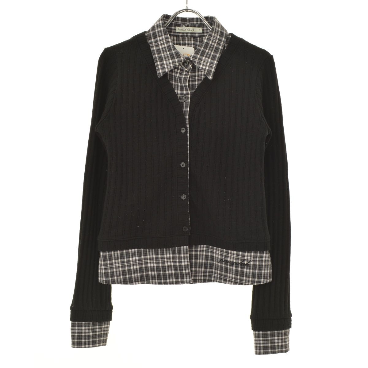 【FANCYCLUB】CHECK SHIRT LAYERED CARDIGAN長袖カーディガン FANCYCLUB】CHECK SHIRT LAYERED CARDIGAN長袖カーディガン - メルカリ
