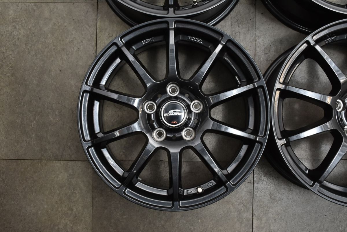 美品】MID シュナイダー 16in 6.5J +53 PCD114.3 4本セット ノア 
