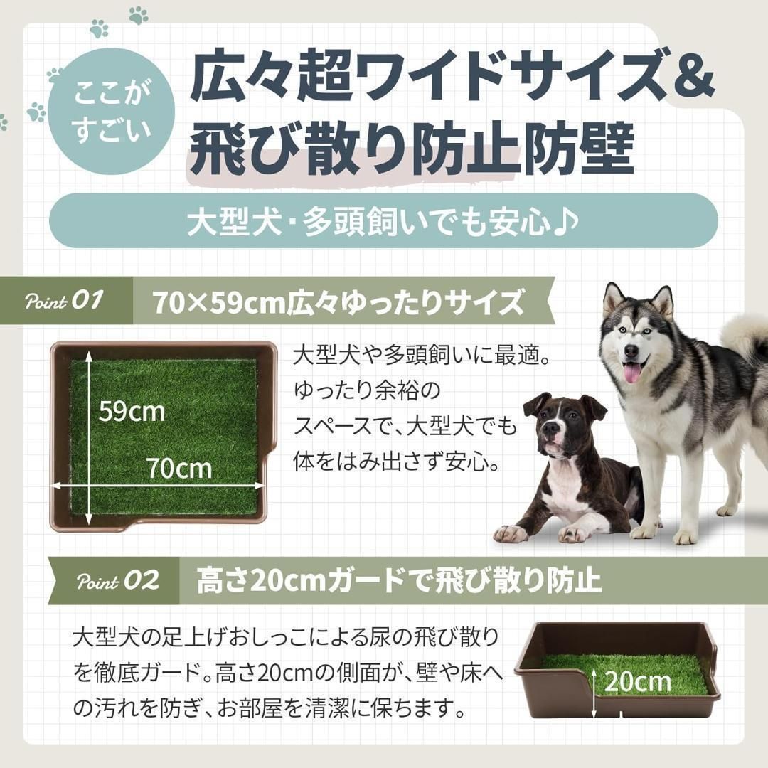 犬 トイレ トレー 大型犬 特大 スーパー ワイド - メルカリ
