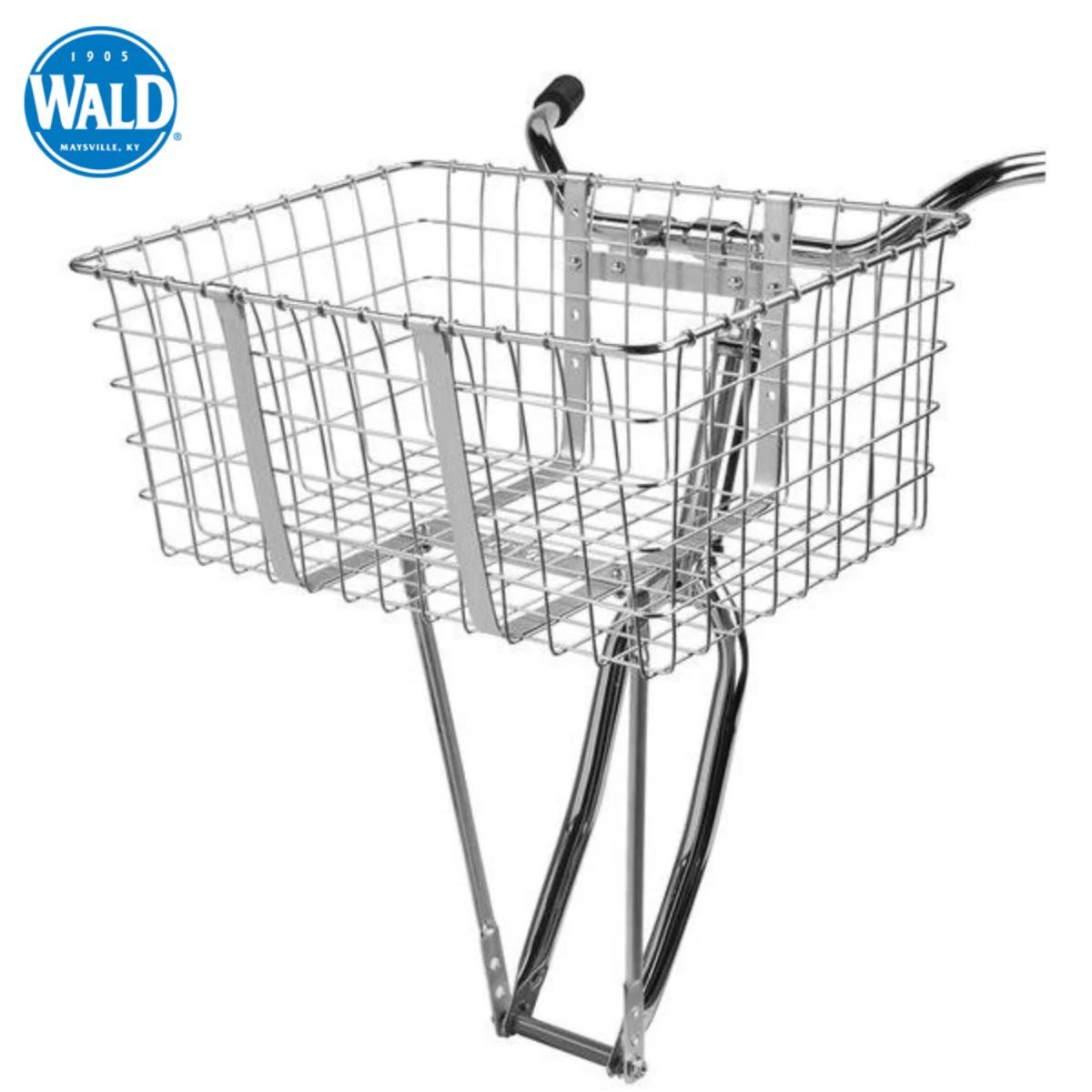 【正規輸入品】WALD 157 Giant Delivery Basket CP(Silver) ウォルド 前かご シルバー ＊ブラケット、ステー付属