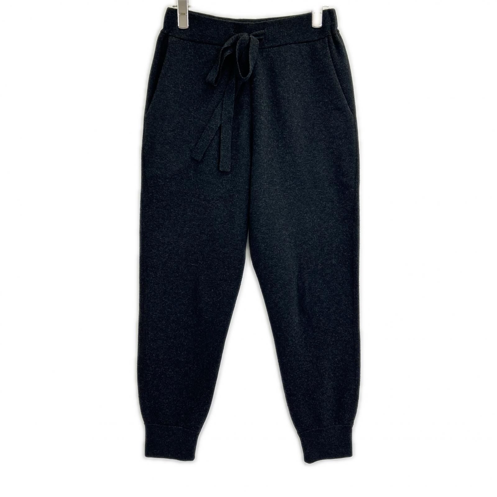 Drawer ドゥロワー　ウール カシミヤ ニット ジョガーパンツ　ブラック DRAWER ドゥロワー 6514-105-1022 ｸﾞﾚｰ ｳｰﾙ×ｶｼﾐﾔ ﾆｯﾄﾊﾟﾝﾂ 1 - メルカリ