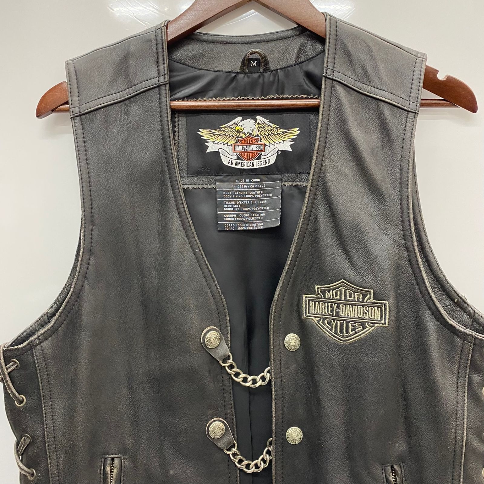 新品 Harley-Davidson 本革ベスト Lサイズ コンチョボタン 新品 Harley-Davidson 本革ベスト Lサイズ コンチョボタン 【公式通販】