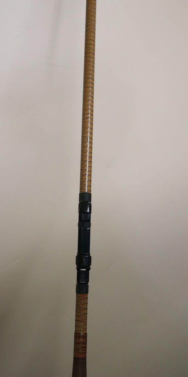 中古 SHIMANO/シマノ 朱紋峰 ぬけさく 24尺 二十四 7本継 釣竿 へら竿