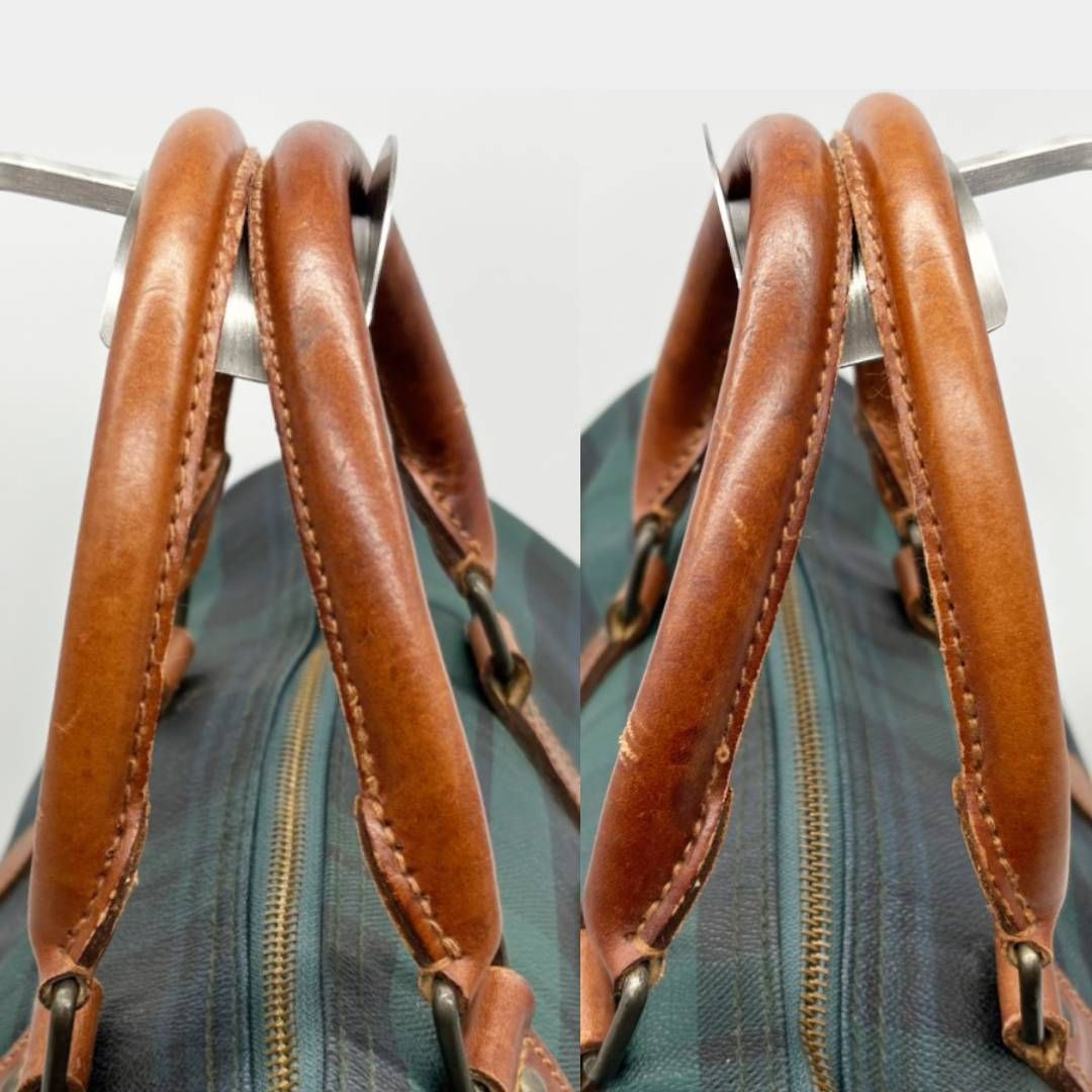 ポロ ラルフローレン タータンチェック ボストンバッグ PVC 革 旅行 ポロラルフローレン POLO RALPH LAUREN ボストンバッグ タータン