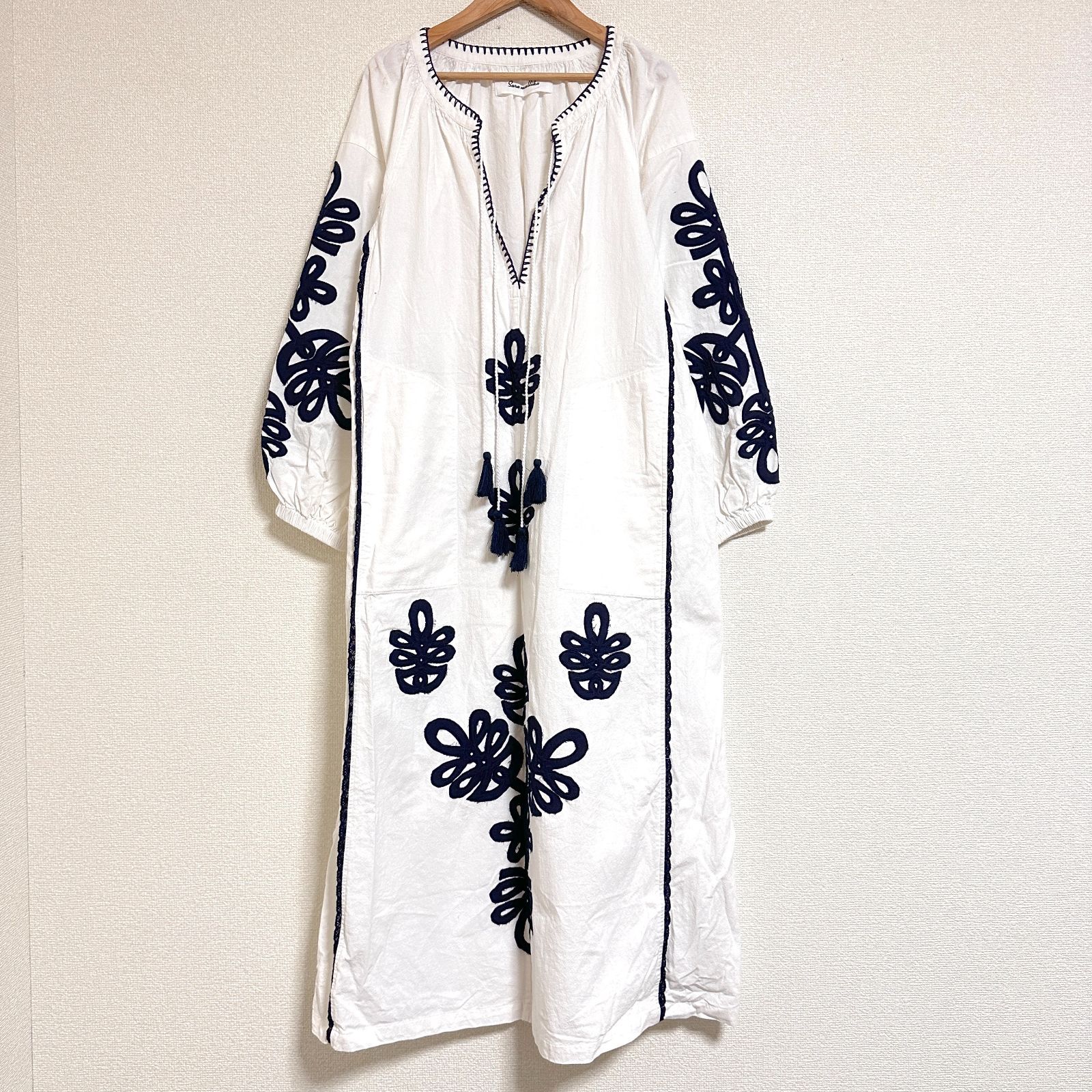 sara mallika サラマリカ 24SS カザフスタンパッチワークワンピース