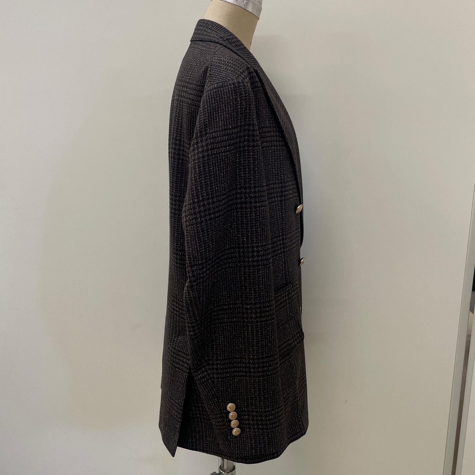Brunello Cucinelli ブルネロクチネリ ダブルジャケット チェック JKT 