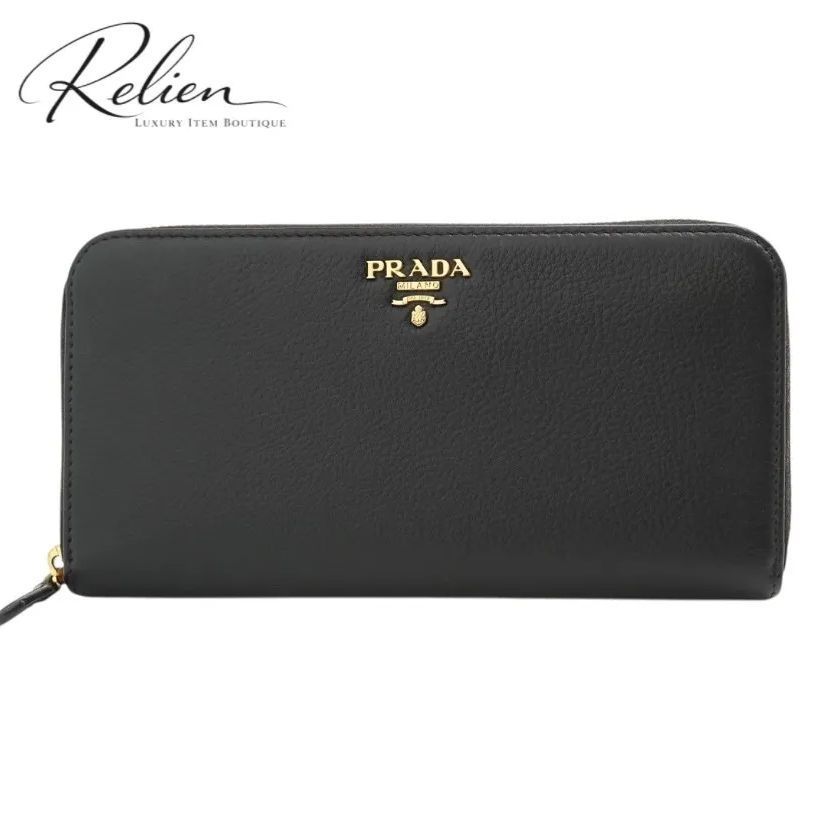✨新品未使用・箱付き✨ PRADA 長財布 ヴィッテロダイノ ラウンド