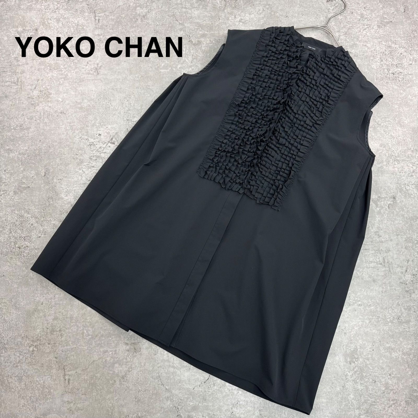未使用級】YOKO CHAN ヨーコチャン ノースリーブ フロントディテール