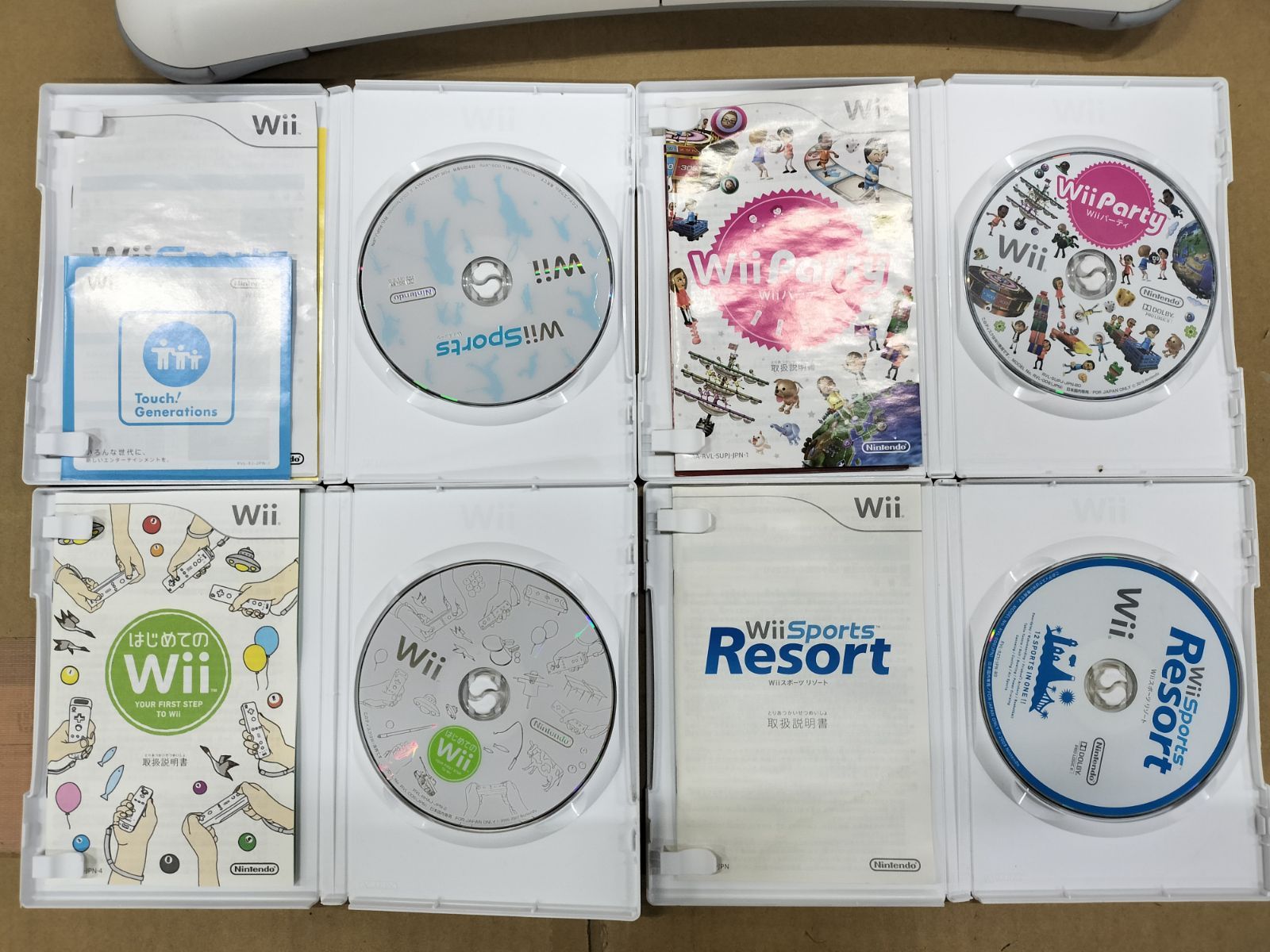 H26041901 Wii フィットバランスボードとゲームソフト6本 セット