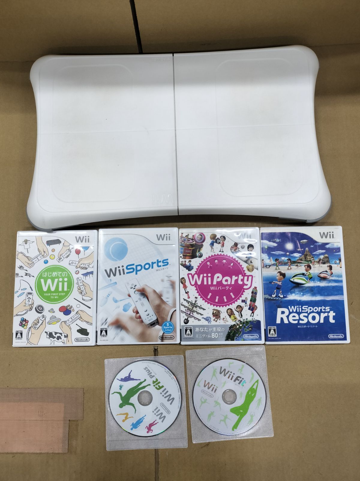 H26041901 Wii フィットバランスボードとゲームソフト6本 セット