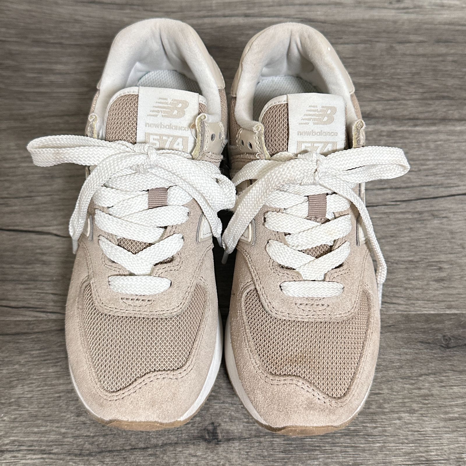 New Balance ニューバランス WL574ZSM スエード×メッシュ 厚底 