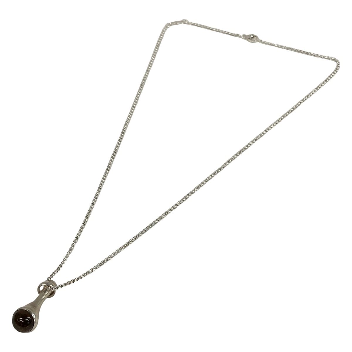 GEORG JENSEN(ジョージジェンセン) ネックレス美品 - シルバー×ダーク 