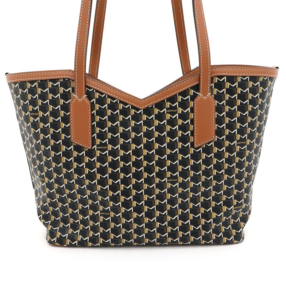 美品 】MOYNAT モワナ トートバッグ M.CABAS HOR PM ポーチ付 ブラック 