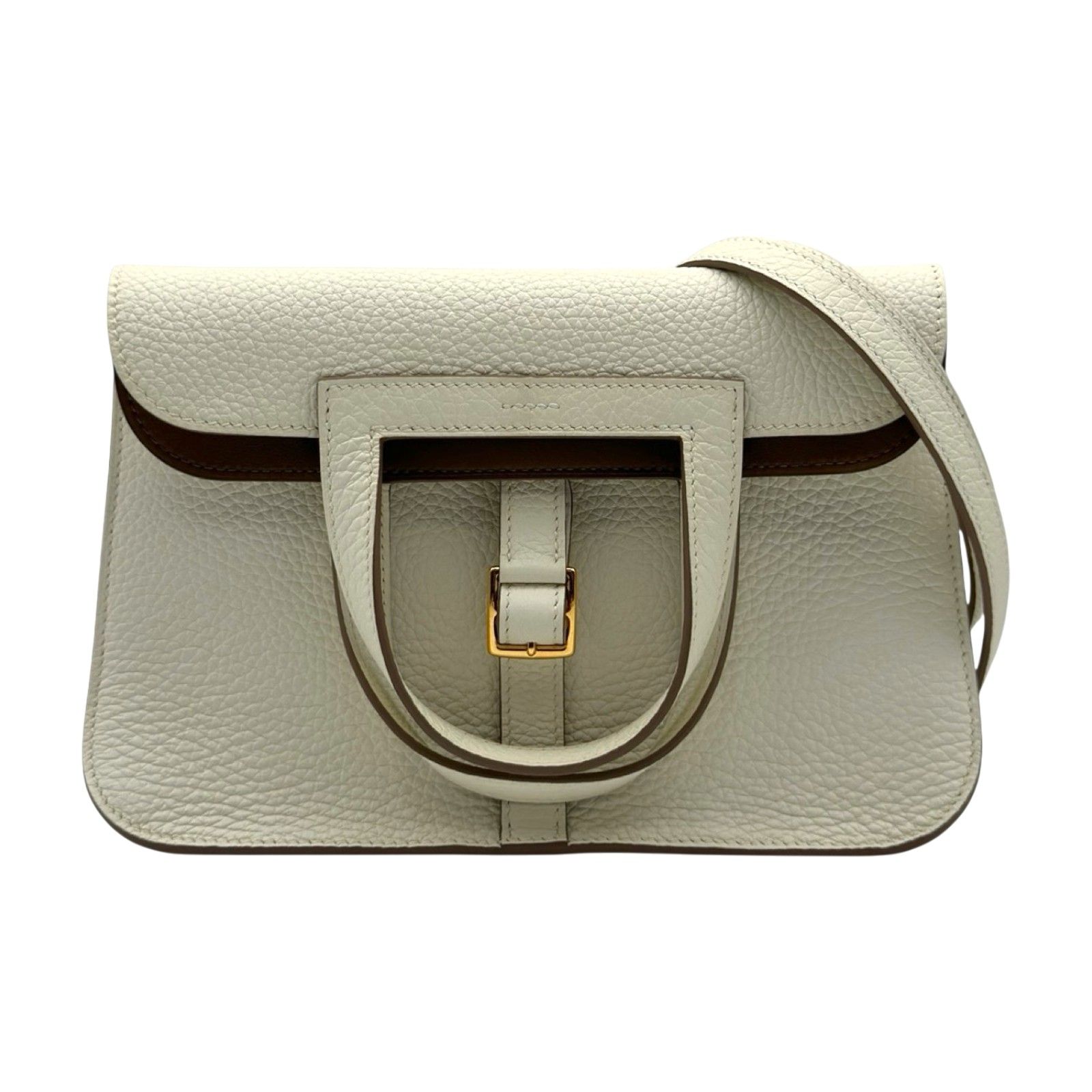 エルメス HERMES アルザン25 ヴェルソ U刻 マッシュルーム/ベージュドゥワイマール シルバー金具 トリヨンクレマンス レディース ショルダーバッグ エルメス HERMES アルザン25 ヴェルソ U刻 マッシュルーム/ベージュ