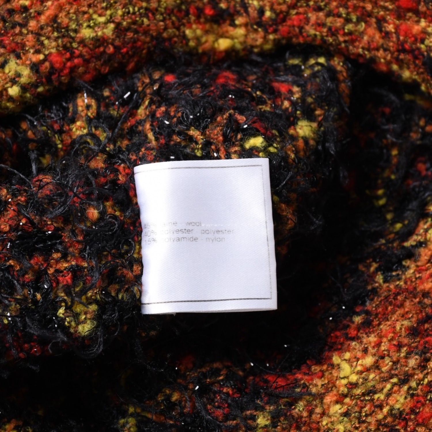 CHANEL シャネル Vネック ニットセーター P09369V00401 サイズ38 ココマーク マルチカラー ウール 美品 中古 4a000887 CHANEL - CHANEL シャネル Vネック ニットセーター P09369V00401