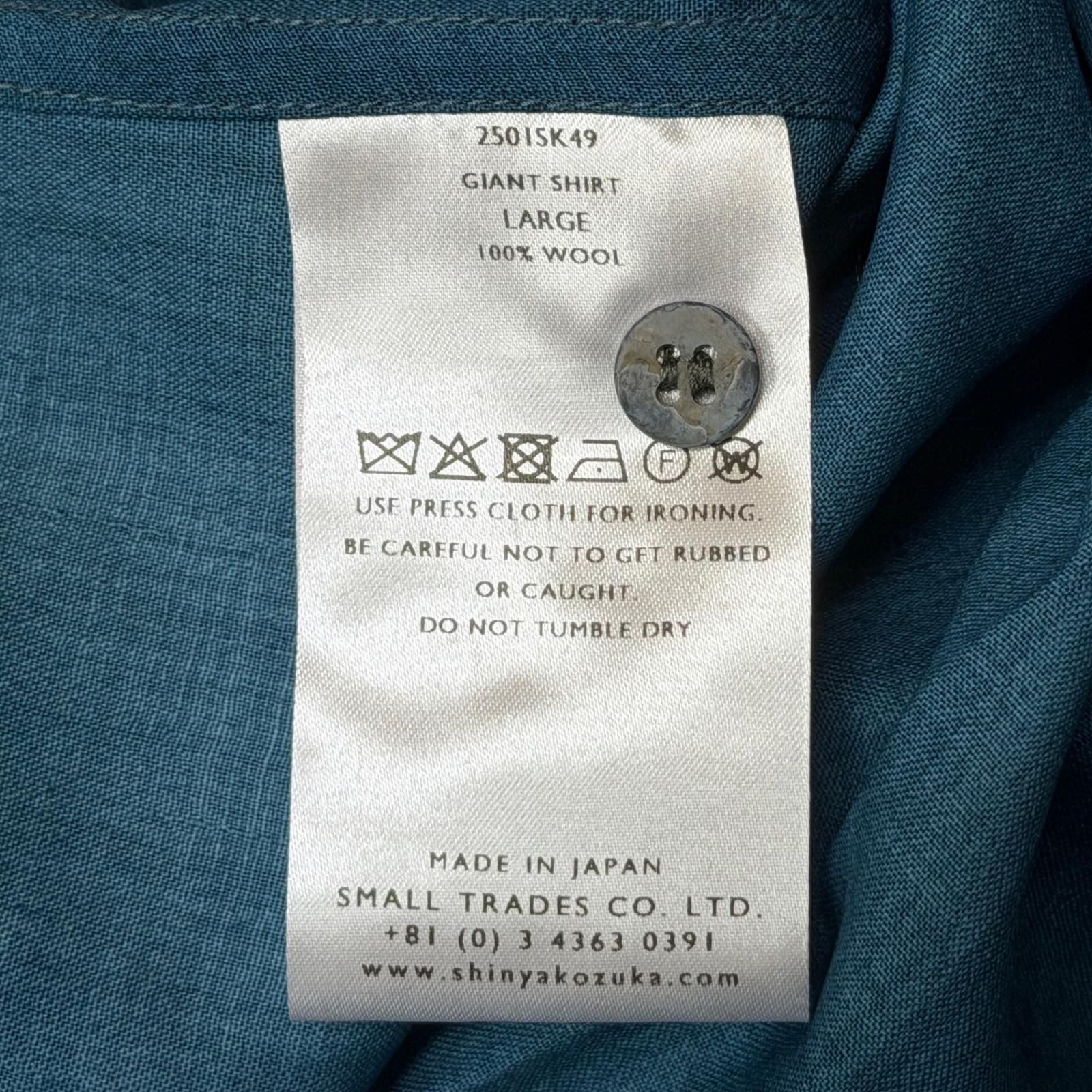 参考上代59400円 未使用 SHINYAKOZUKA 25SS GIANT SHIRT ジャイアント