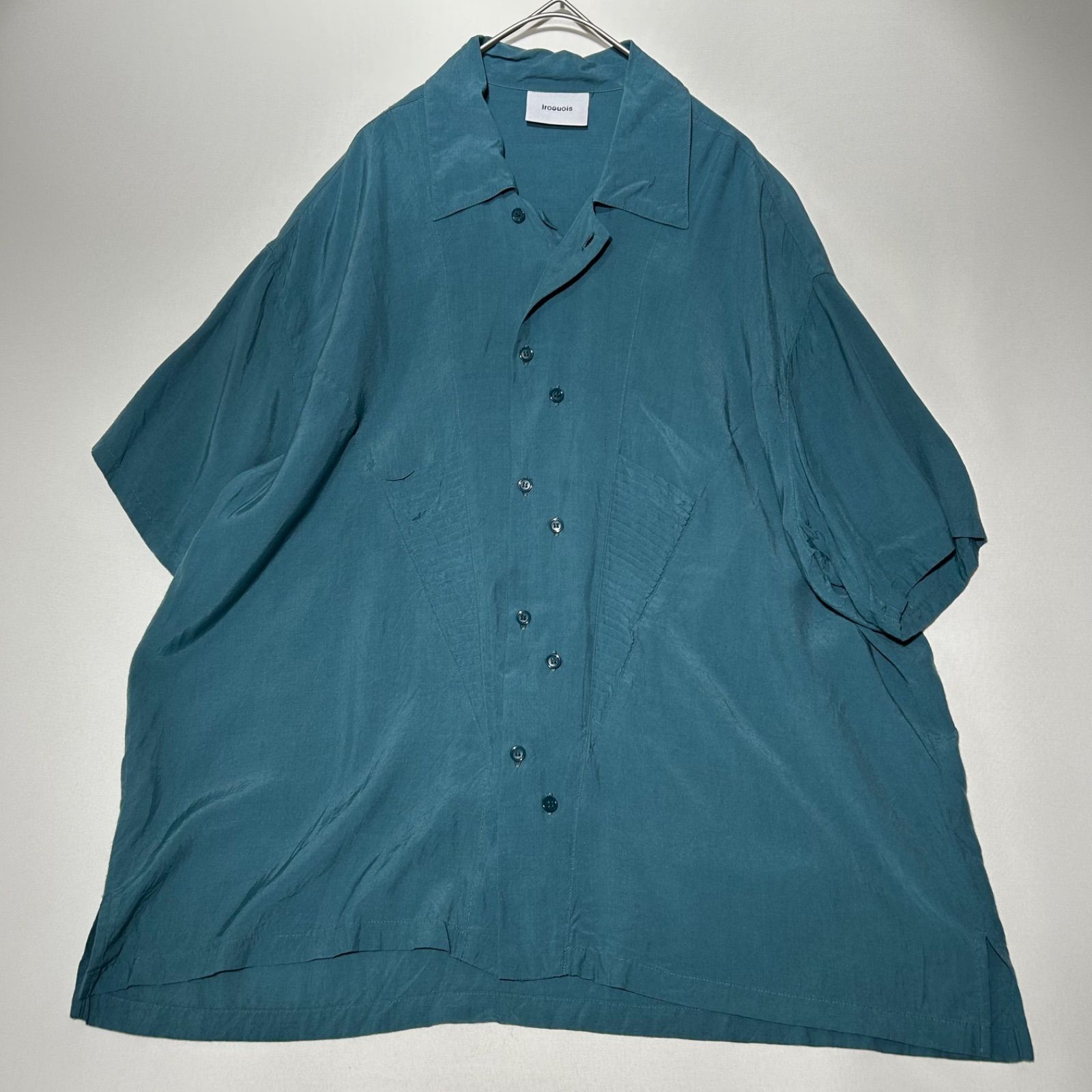 【専用】Iroquois シャツ２枚 イロコイ Iroquois PIN TUCK H/S SH レーヨン シルク混 半袖シャツ