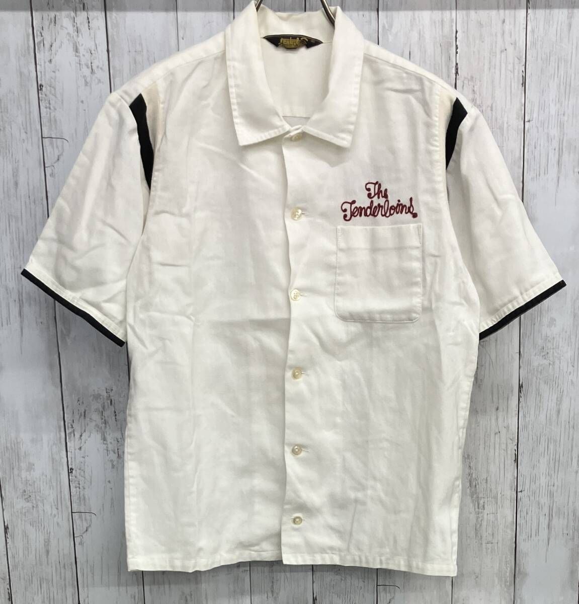 TENDERLOIN ボーリングシャツ テンダーロイン 半袖シャツ 刺繍ロゴ
