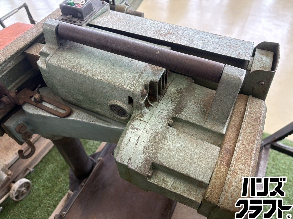 【引取限定】日立 P80F カンナ盤 有効切削幅×最大切込み量 自動 247×4mm 手押し 160×3mm 単相100V【ハンズクラフト宮崎新名爪店】 □【引取限定】日立 P80F カンナ盤 有効切削幅×最大切込み量 自動 247