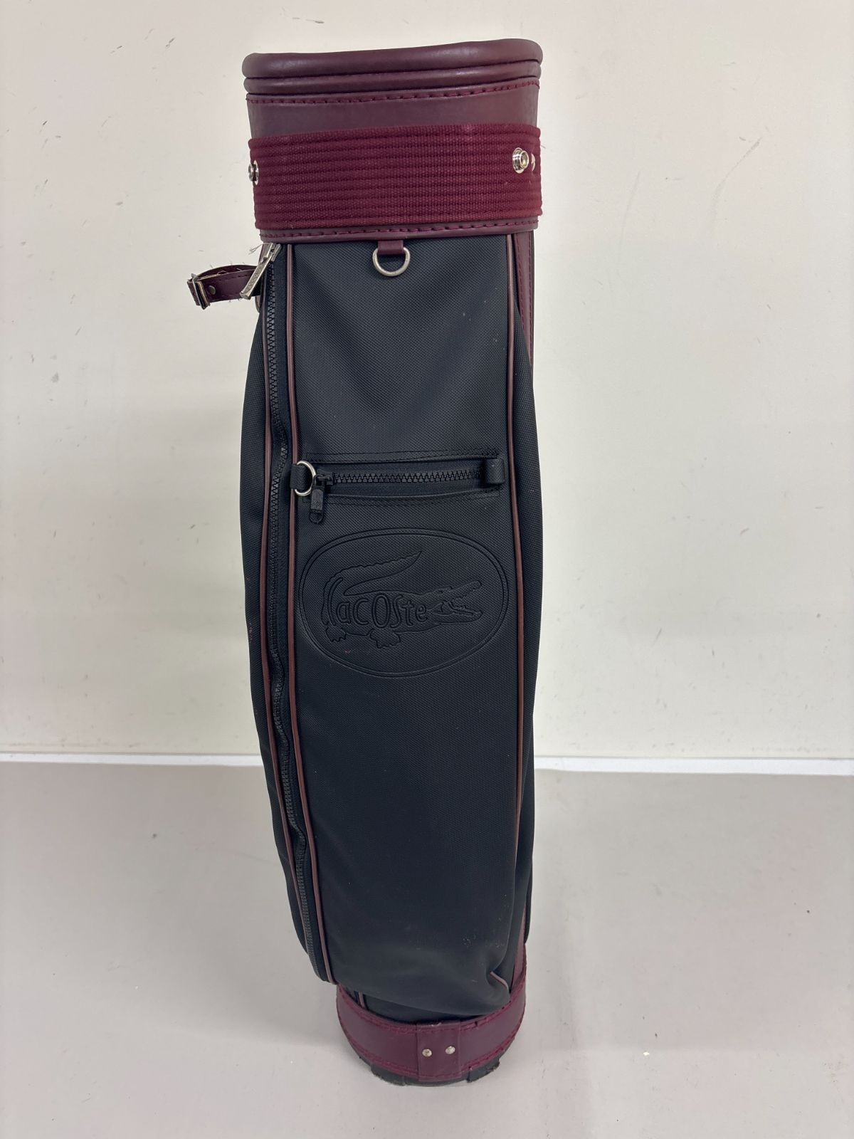 送料無料【希少】LACOSTE ラコステ ゴルフ キャディバッグ クラブ