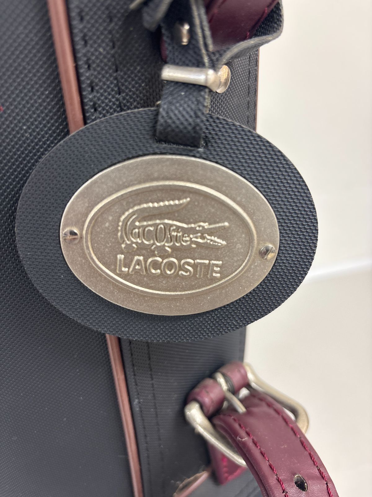 送料無料【希少】LACOSTE ラコステ ゴルフ キャディバッグ クラブ